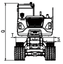 X75PRO Rhinoceros wheeled excavator dimensions