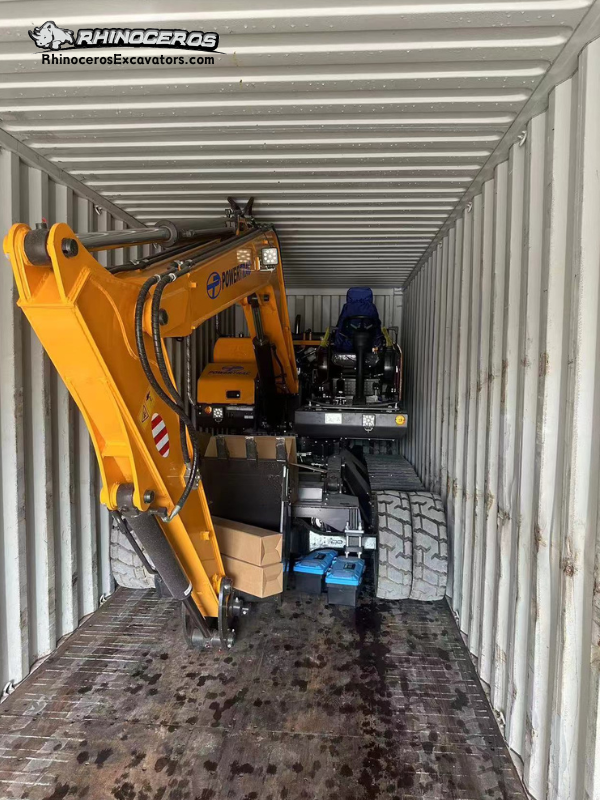 shipping our X-9 wheel-crawler excavator. Shipping is done within 20 days of purchase. At Ken Stone we directly ship our Xiniu excavators wordwide