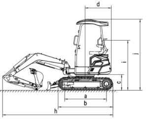 Shandong Ken Ston Rhinoceros XN25C crawler excavator dimensions