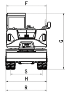 Rhinoceros XN85L-9C wheel excavator dimensions diagram. Kenstone machinery