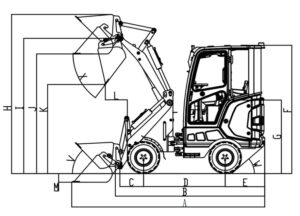 Rhinoceros XN908 mini loader. Xi niu series from Ken Stone