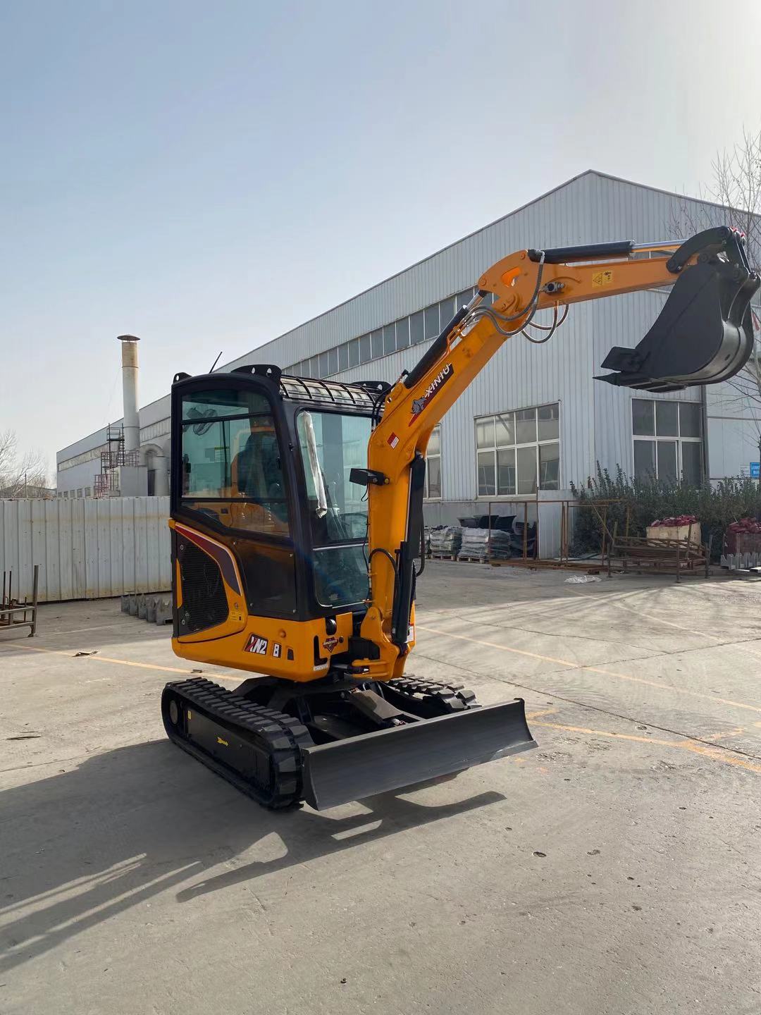 Testing our Rhinoceros XN28 at our factory in Shandong, China. Rhinoceros excavators by Shandong Ken Stone Heavy Construction Co., LTD