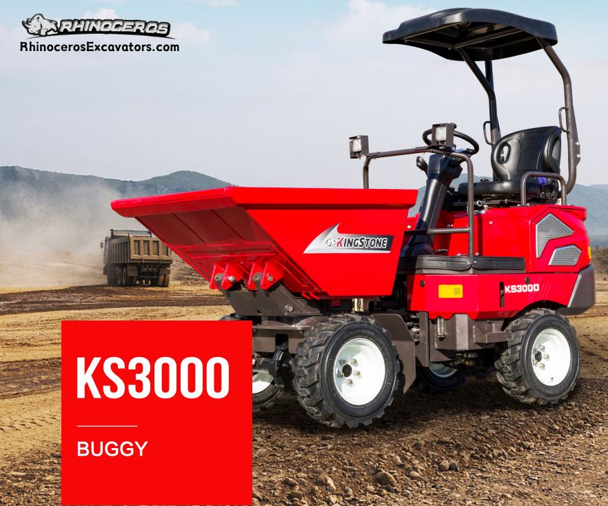 Discover the Rhinoceros Kingstone KS3000 buggy to transport material on construction sites