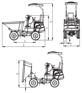 Rhinoceros KS3000 buggy dimensions. Shandong Ken Stone Heavy Machinery