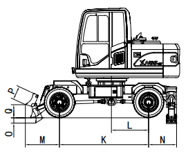 XN85-9X front dimensions Rhinoceros Xiniu Shandong Ken Stone Heavy Machinery Co., LTD